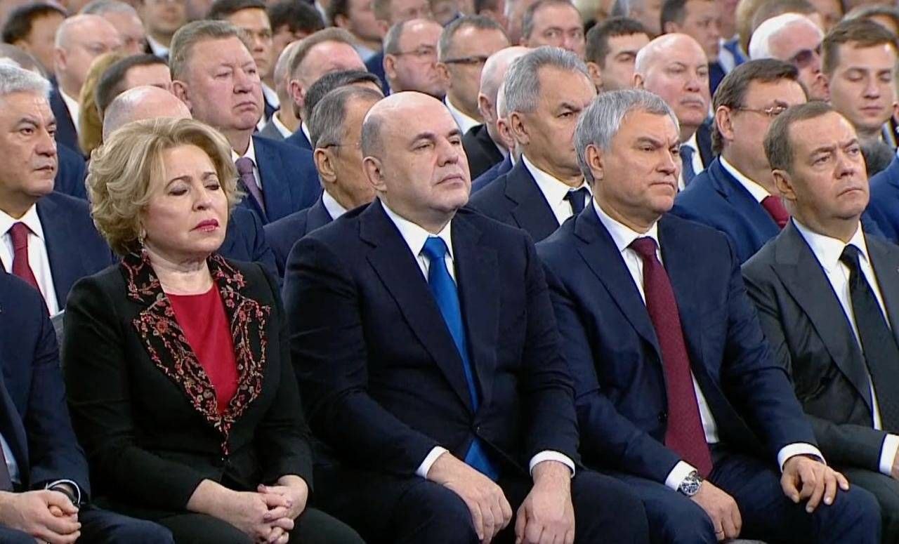 Говорящие лица с послания Владимира Путина 