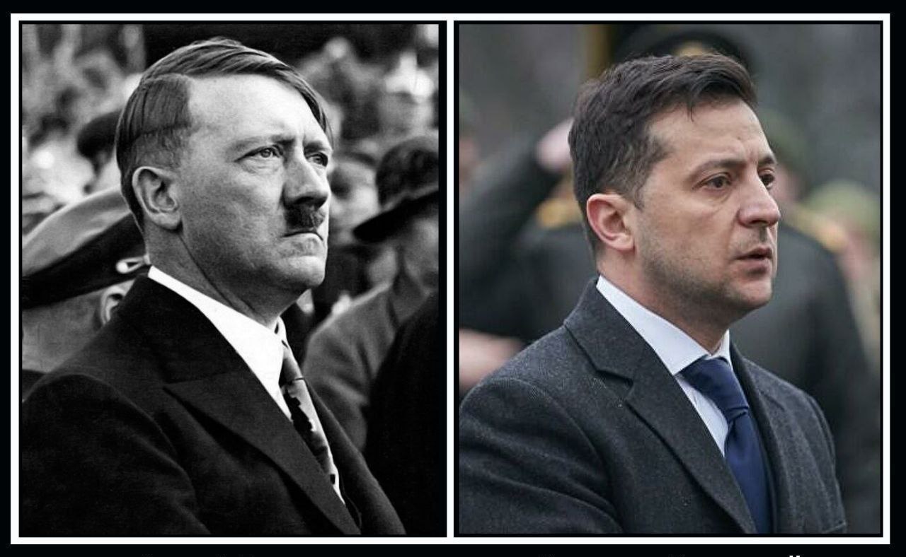 Адольф Гитлер и Зеленский