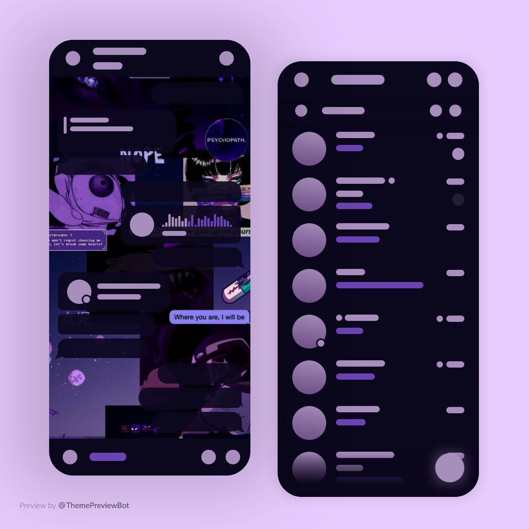 Темы для телеграмма на андроид фиолетовый фото 17