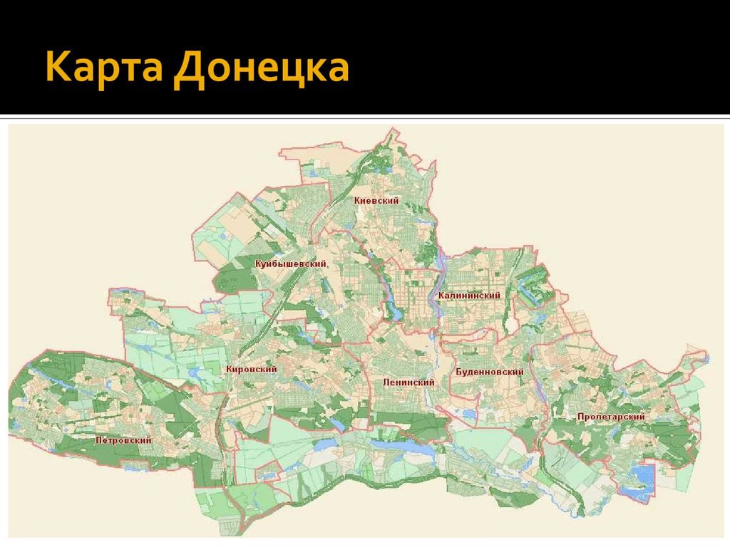 Карта города макеевки