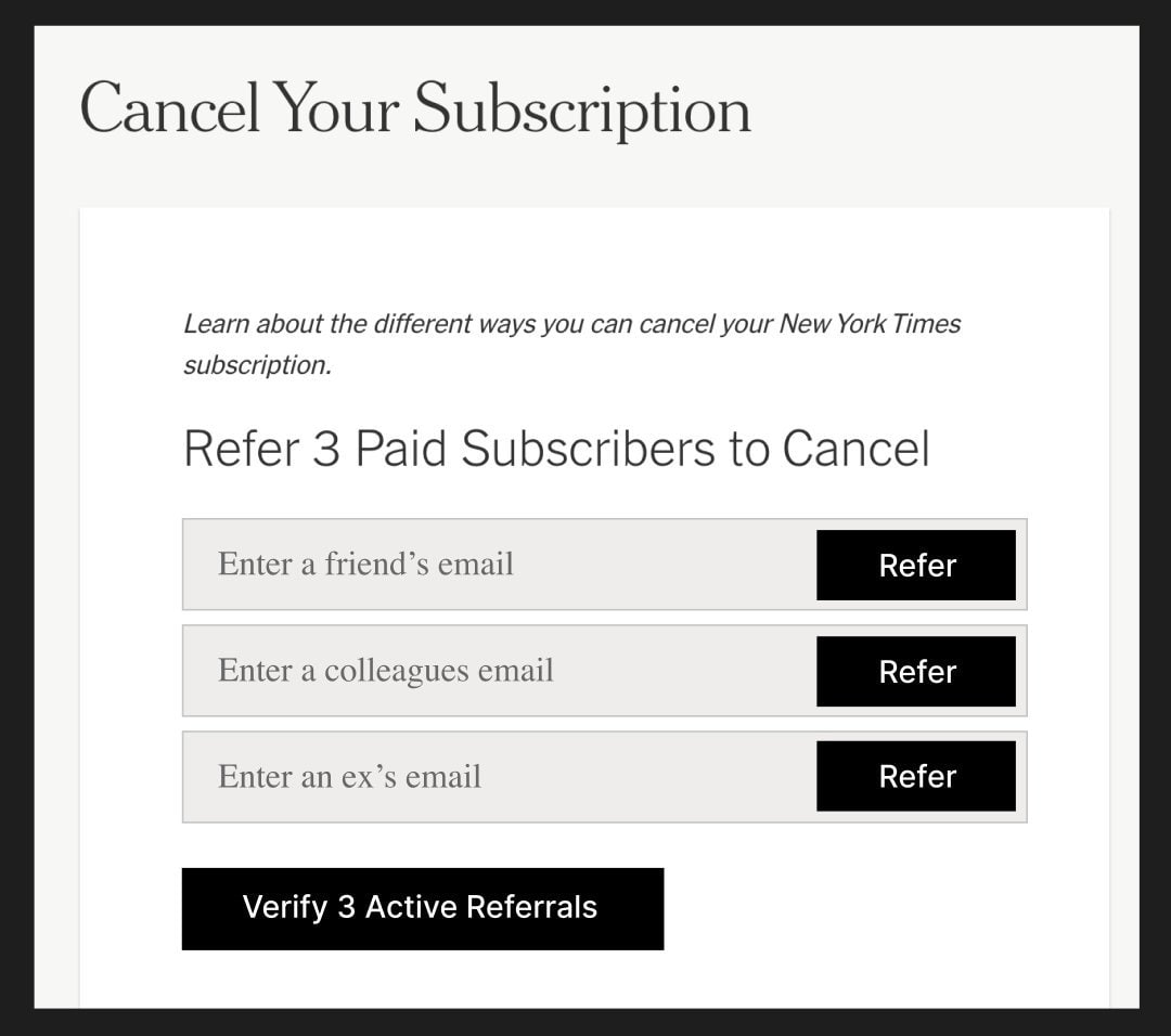 You have cancelled your subscription. You have cancelled your subscription
