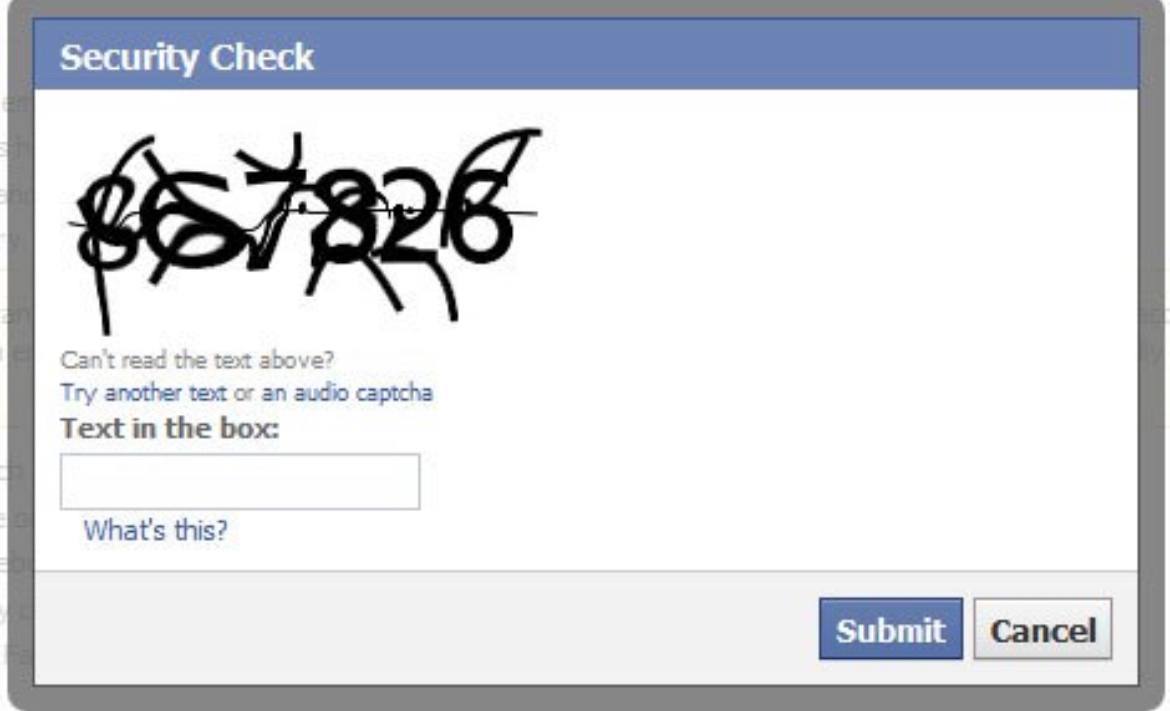 Защита форм картинкой captcha