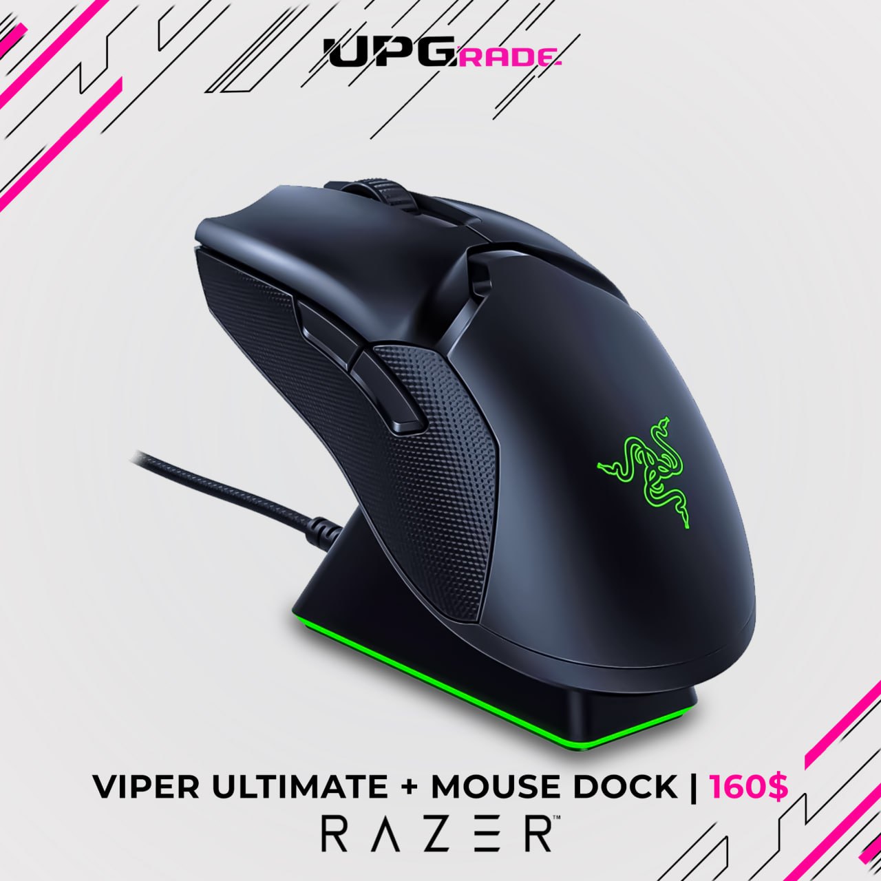 игровая мышь razer viper ultimate mouse dock cyberpunk 2077 edit купить фото 68