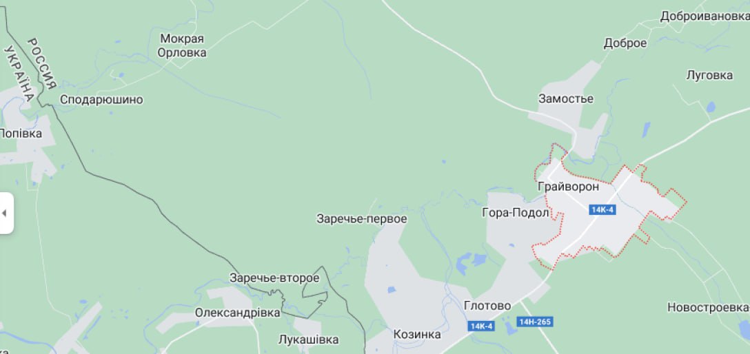Село Козинка Белгородская область на карте. Мокрая Орловка Грайворонский район на карте.
